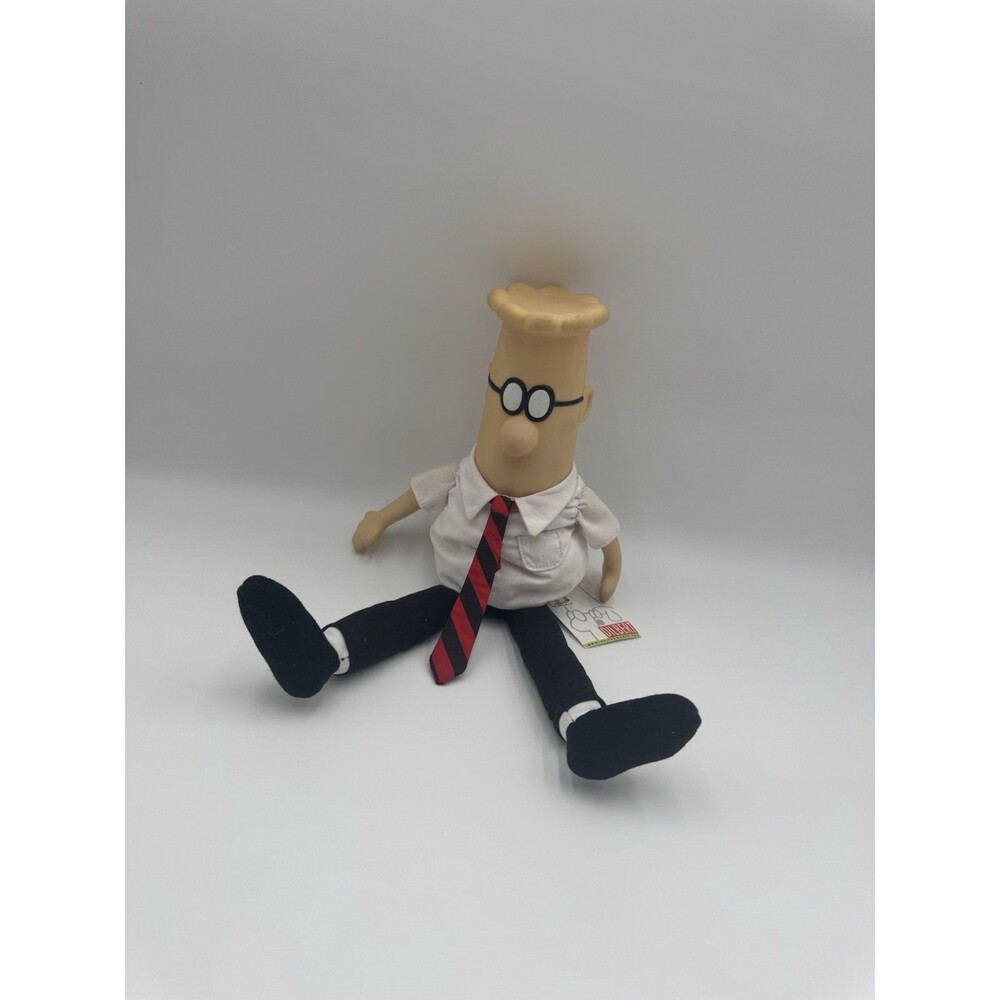 Vintage Gund Dilbert Plush Doll 16” w/ Hang Tag Style 7120 Scott Adams 1997